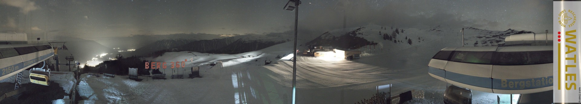Archived image Webcam Panoramic view from mountain hut Plantapatsch in Watles (South Tyrol)