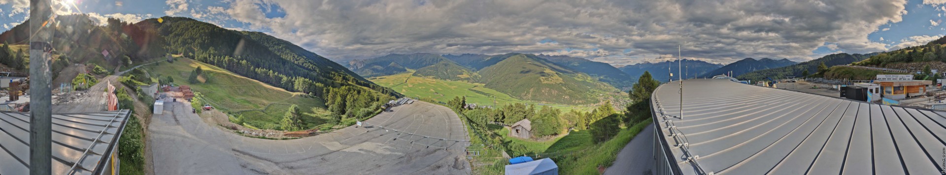 Archived image Webcam Panoramic view from mountain hut Plantapatsch in Watles (South Tyrol)