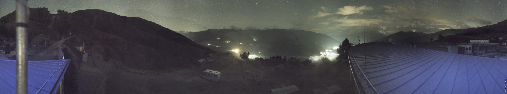 Archived image Webcam Panoramic view from mountain hut Plantapatsch in Watles (South Tyrol)