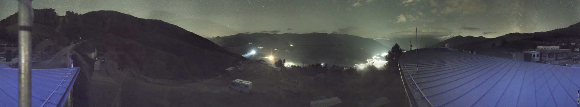 Archived image Webcam Panoramic view from mountain hut Plantapatsch in Watles (South Tyrol)