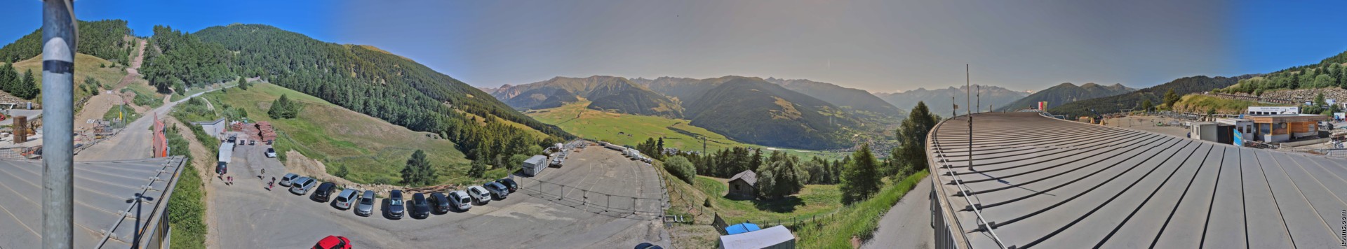 Archived image Webcam Panoramic view from mountain hut Plantapatsch in Watles (South Tyrol)