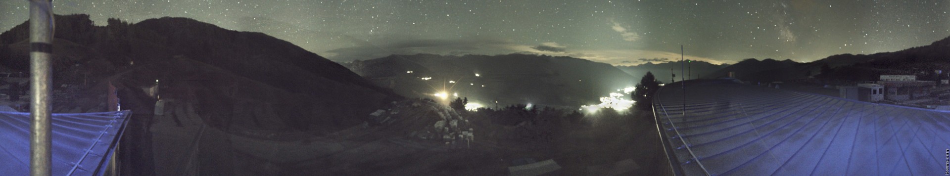 Archived image Webcam Panoramic view from mountain hut Plantapatsch in Watles (South Tyrol)