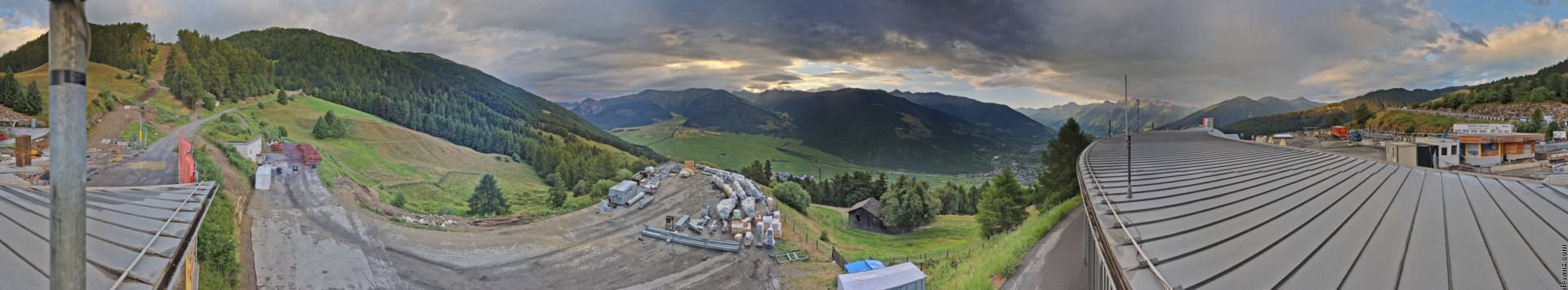 Archived image Webcam Panoramic view from mountain hut Plantapatsch in Watles (South Tyrol)
