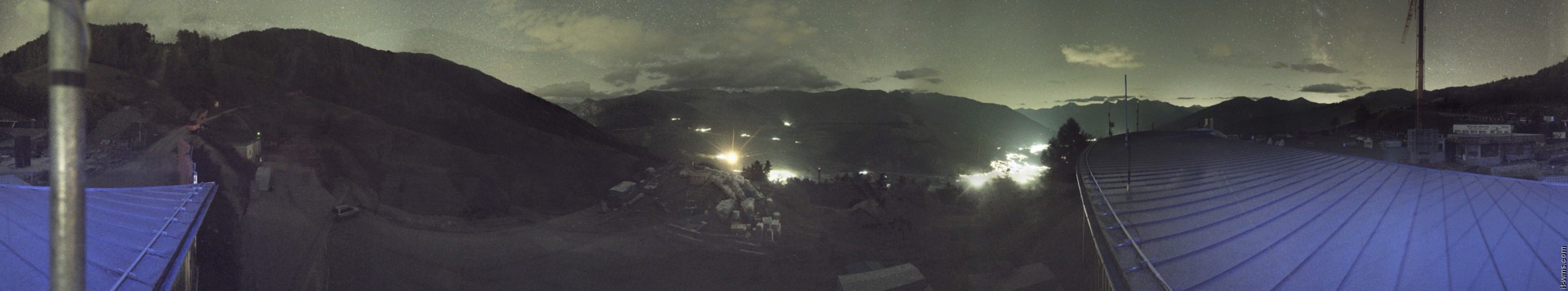 Archived image Webcam Panoramic view from mountain hut Plantapatsch in Watles (South Tyrol)