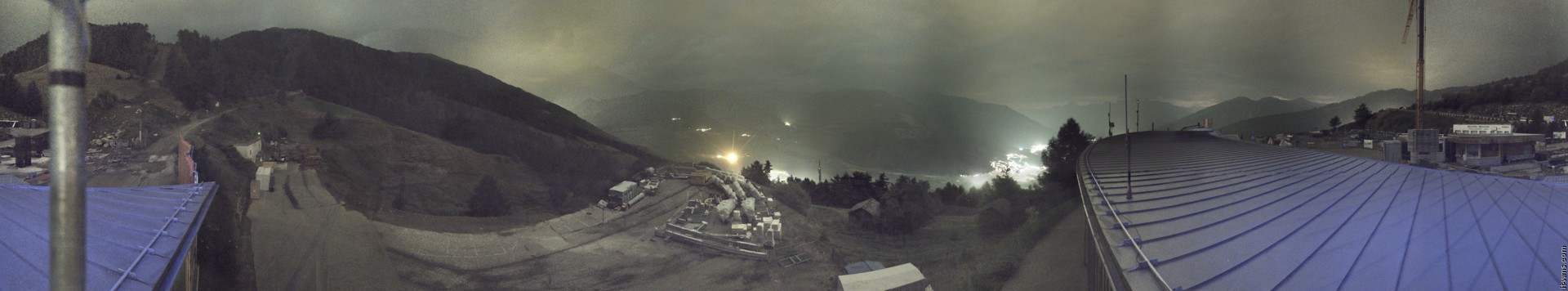 Archived image Webcam Panoramic view from mountain hut Plantapatsch in Watles (South Tyrol)