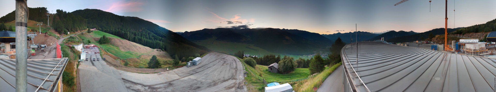 Archived image Webcam Panoramic view from mountain hut Plantapatsch in Watles (South Tyrol)