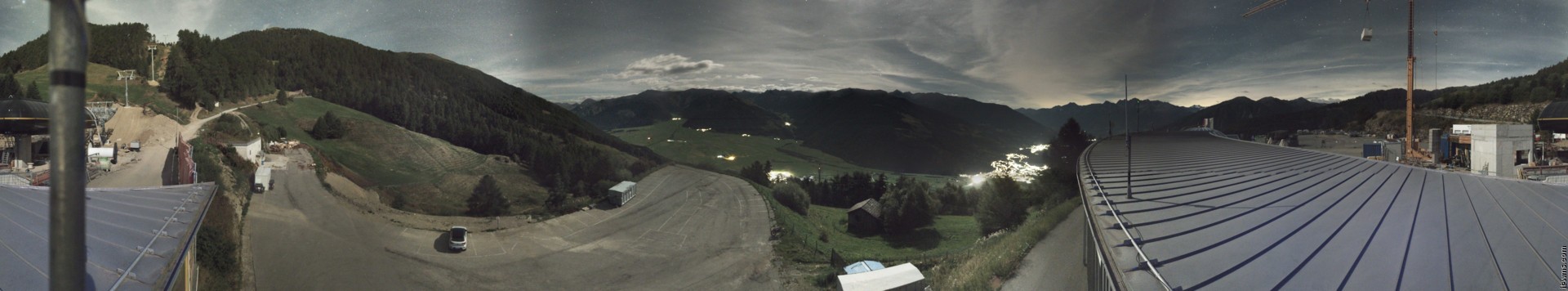 Archived image Webcam Panoramic view from mountain hut Plantapatsch in Watles (South Tyrol)