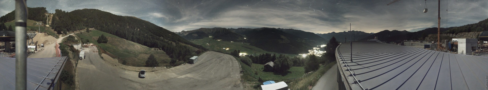 Archived image Webcam Panoramic view from mountain hut Plantapatsch in Watles (South Tyrol)