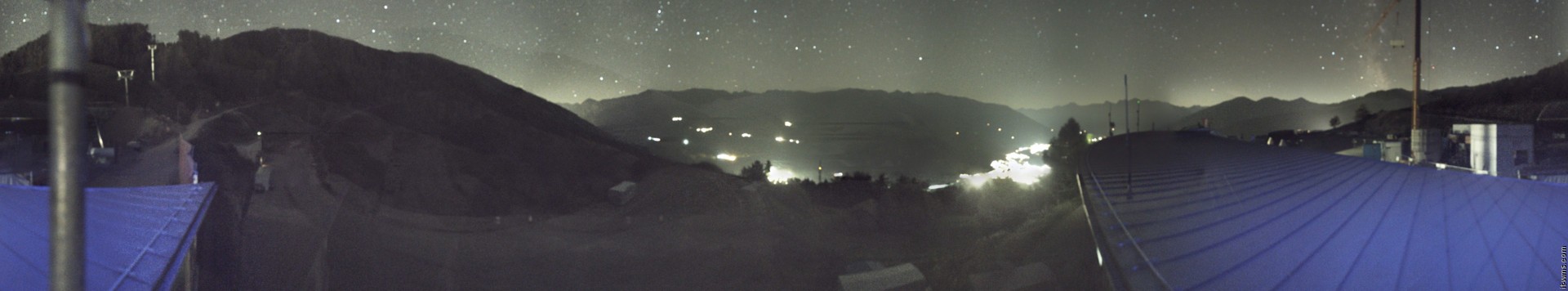 Archived image Webcam Panoramic view from mountain hut Plantapatsch in Watles (South Tyrol)