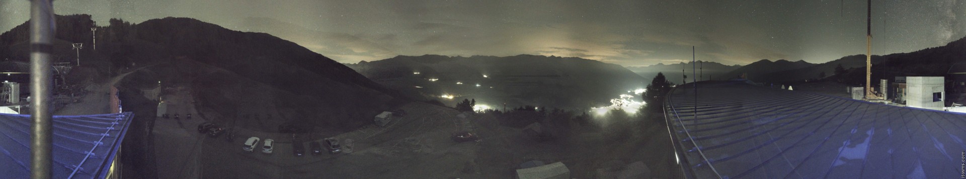 Archived image Webcam Panoramic view from mountain hut Plantapatsch in Watles (South Tyrol)