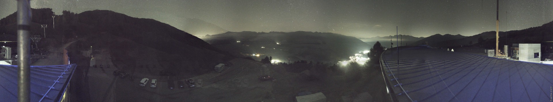 Archived image Webcam Panoramic view from mountain hut Plantapatsch in Watles (South Tyrol)