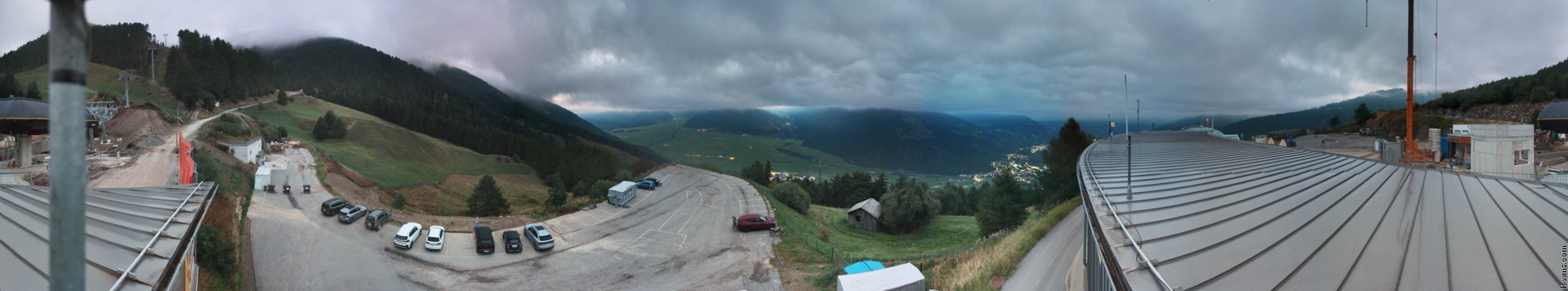 Archived image Webcam Panoramic view from mountain hut Plantapatsch in Watles (South Tyrol)