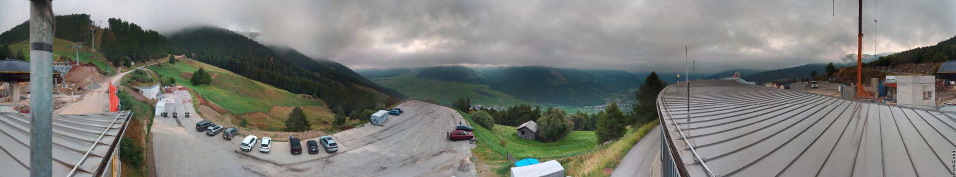 Archived image Webcam Panoramic view from mountain hut Plantapatsch in Watles (South Tyrol)