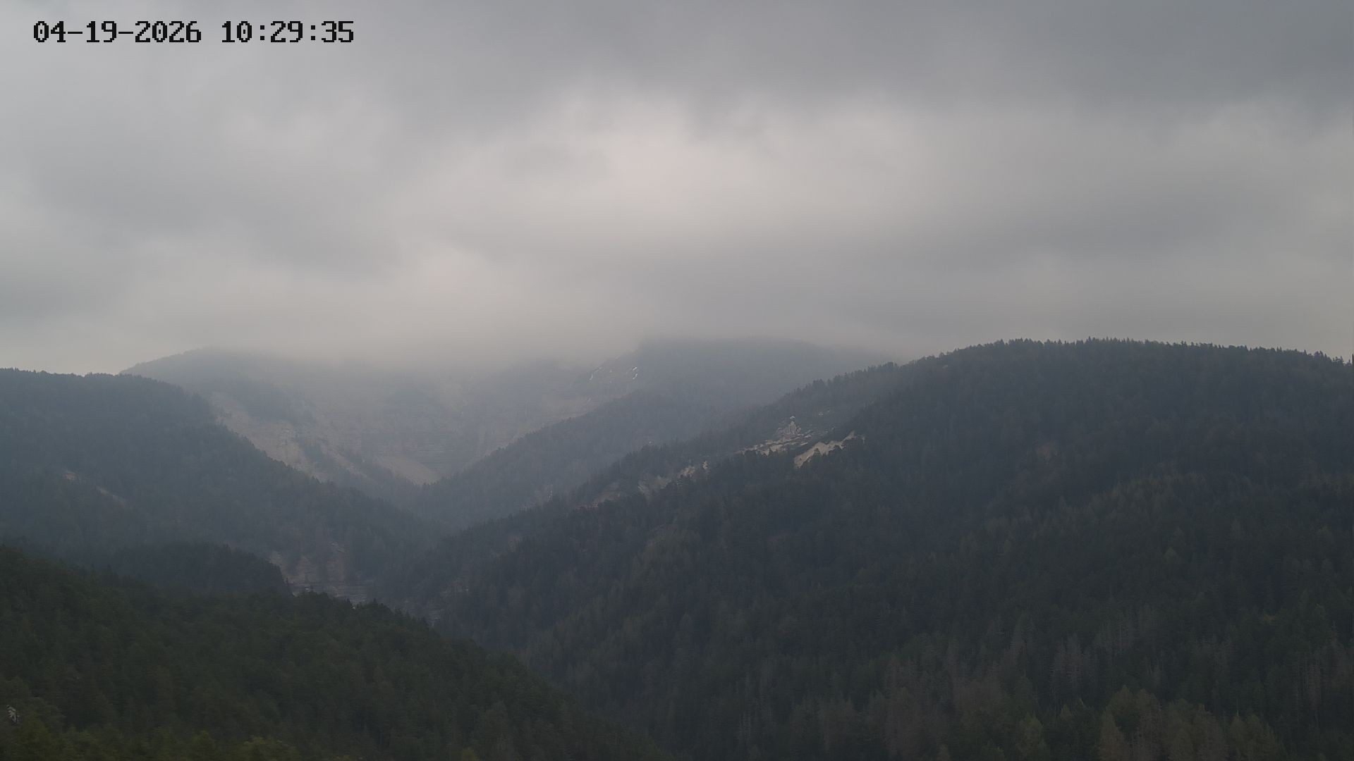 Archived image Webcam View of Canyon Bletterbach in South Tyrol