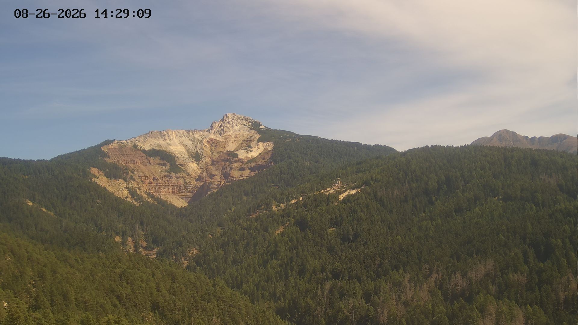 Archived image Webcam View of Canyon Bletterbach in South Tyrol