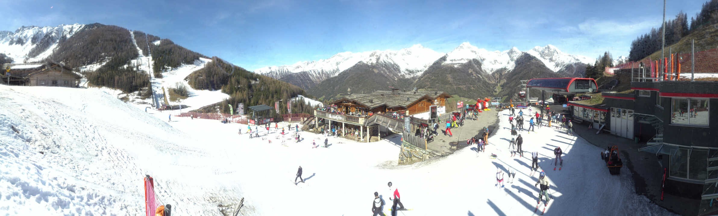 Archived image Webcam Klausberg - mountain restaurant Kristallalm in Ahrn Valley (South Tyrol)