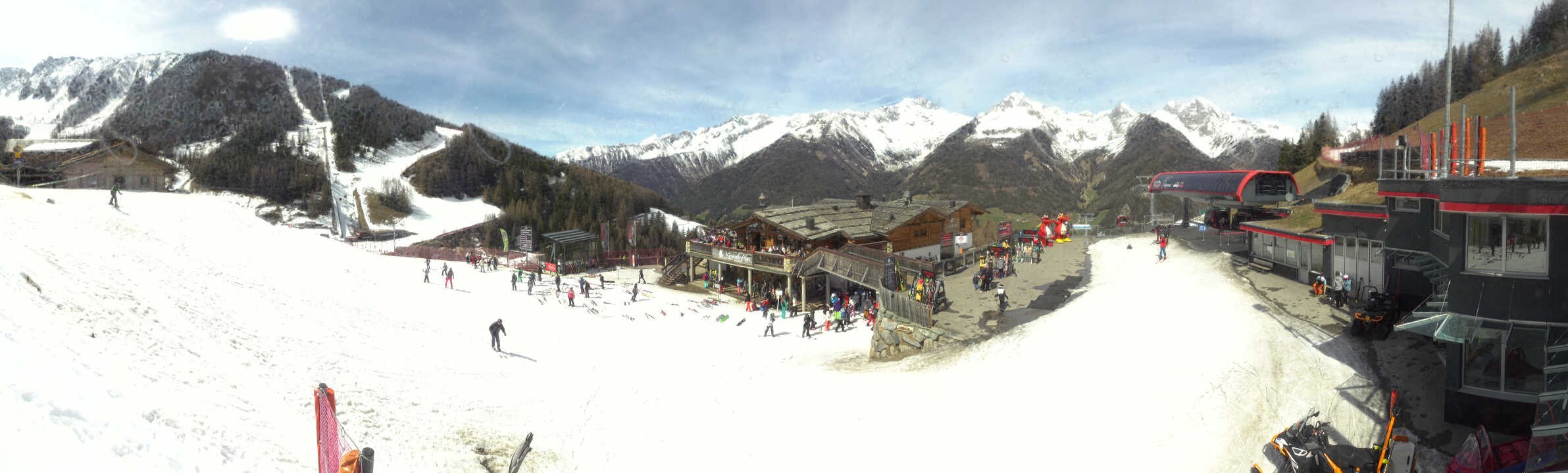 Archived image Webcam Klausberg - mountain restaurant Kristallalm in Ahrn Valley (South Tyrol)