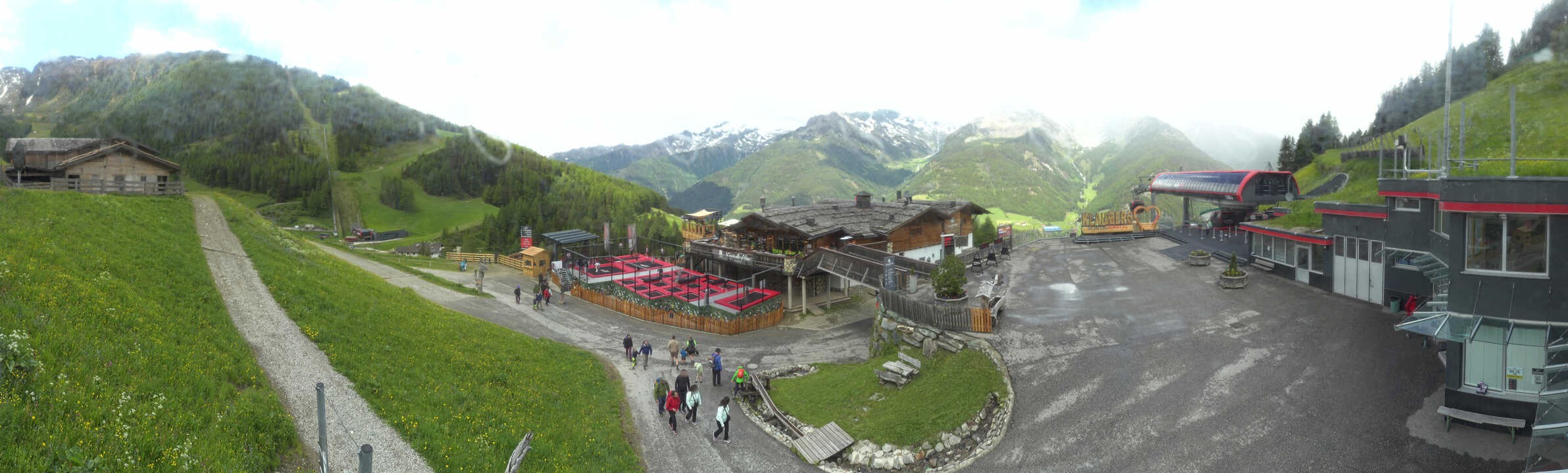 Archived image Webcam Klausberg - mountain restaurant Kristallalm in Ahrn Valley (South Tyrol)