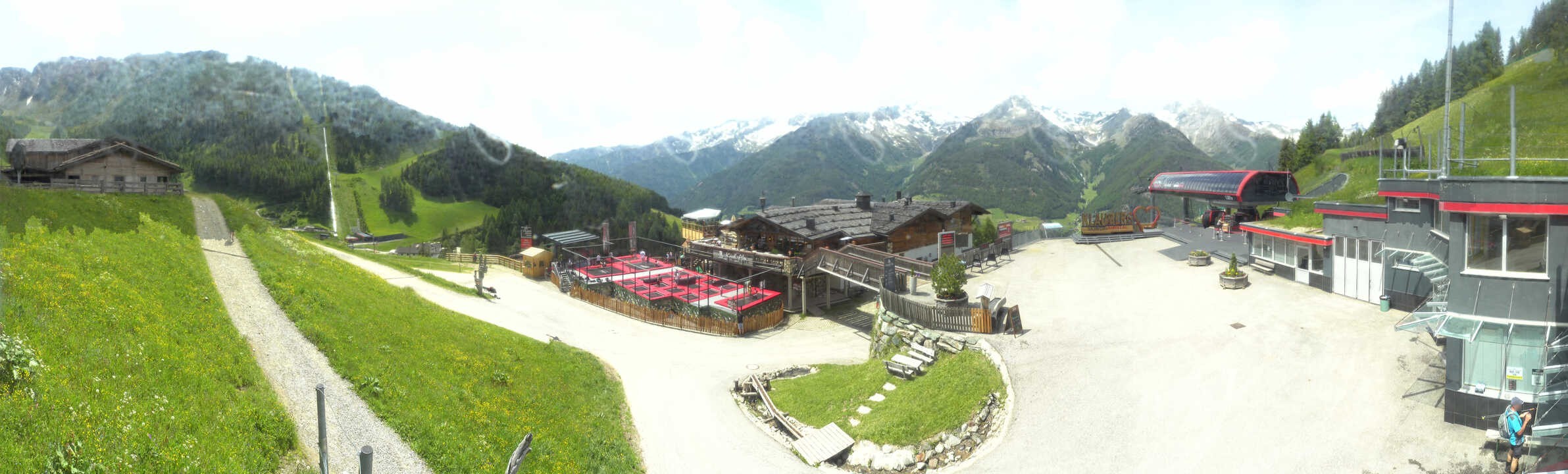 Archived image Webcam Klausberg - mountain restaurant Kristallalm in Ahrn Valley (South Tyrol)