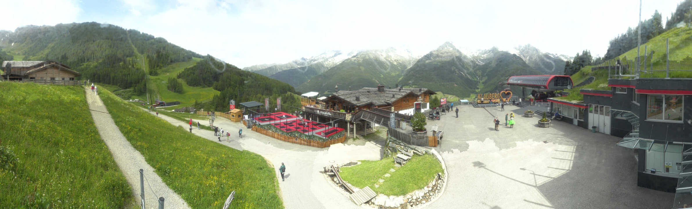 Archived image Webcam Klausberg - mountain restaurant Kristallalm in Ahrn Valley (South Tyrol)