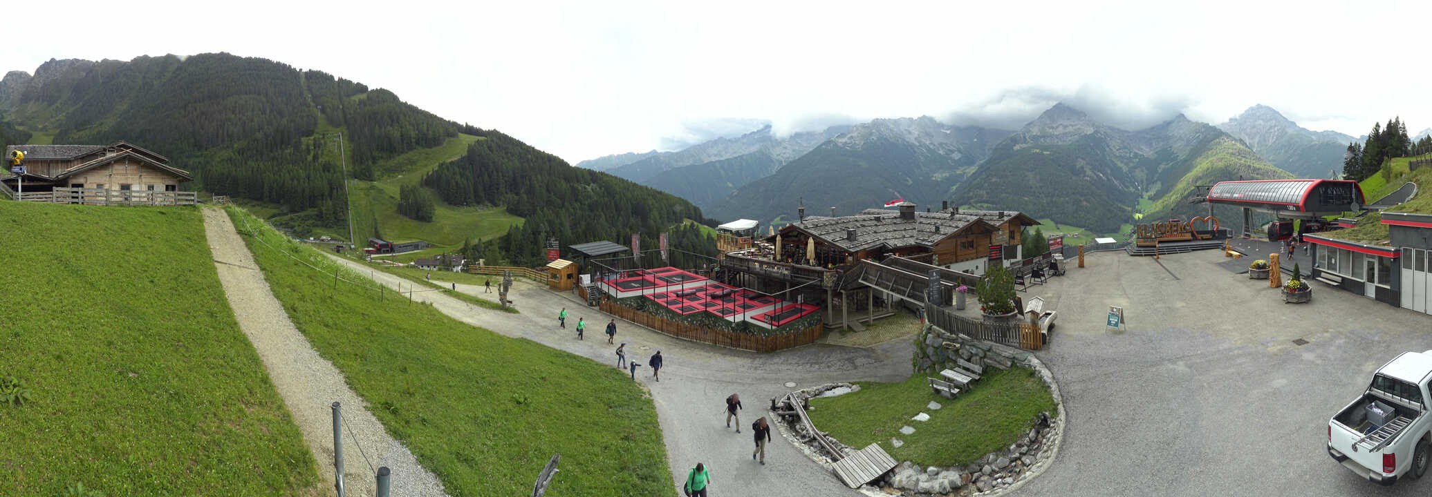 Archiv Foto Webcam Klausberg - Blick auf Kristallalm im Ahrntal (Südtirol)