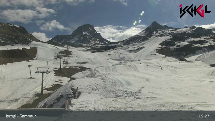 Archiv Foto Webcam Blick auf die Idalp in Ischgl