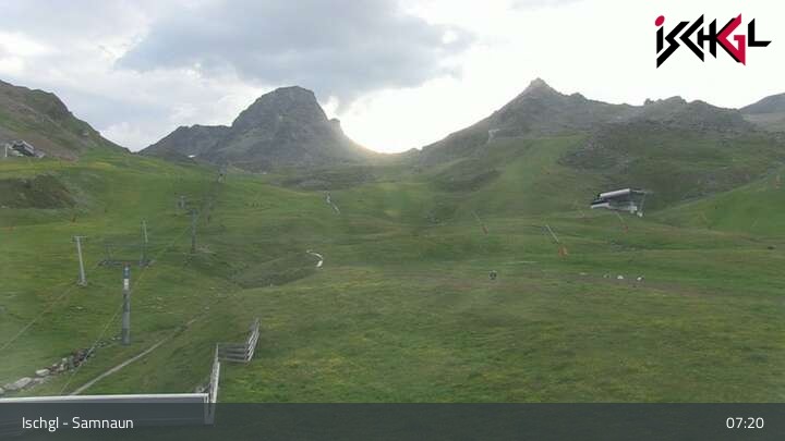 Archiv Foto Webcam Blick auf die Idalp in Ischgl