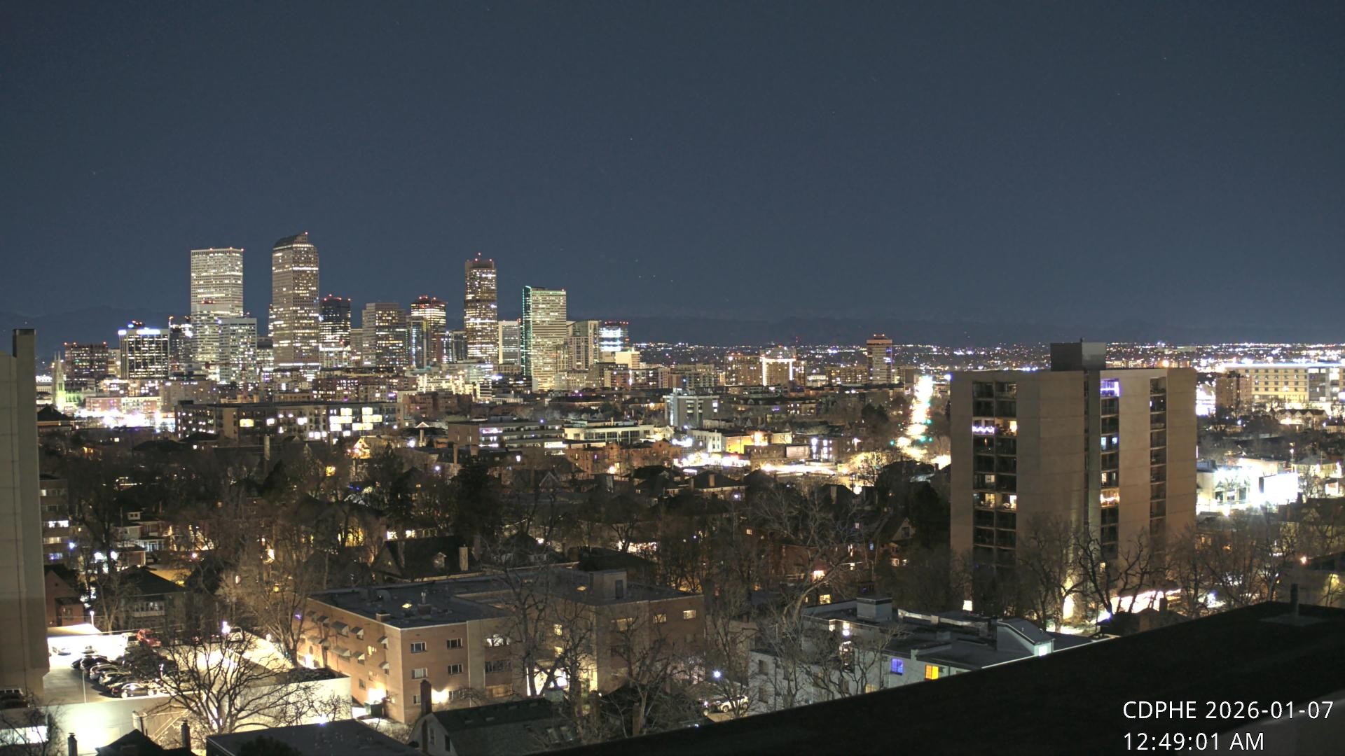 Archived image Webcam View of Downtown Denver Colorado