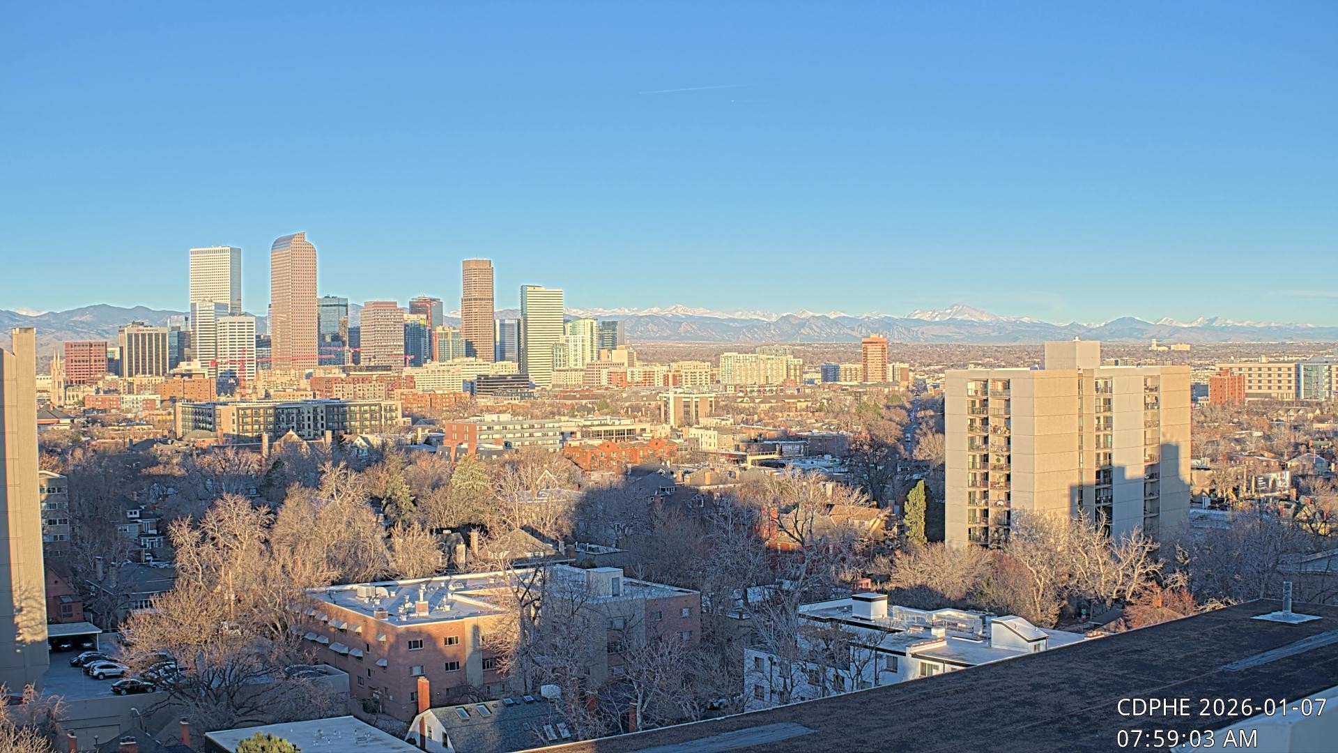 Archived image Webcam View of Downtown Denver Colorado