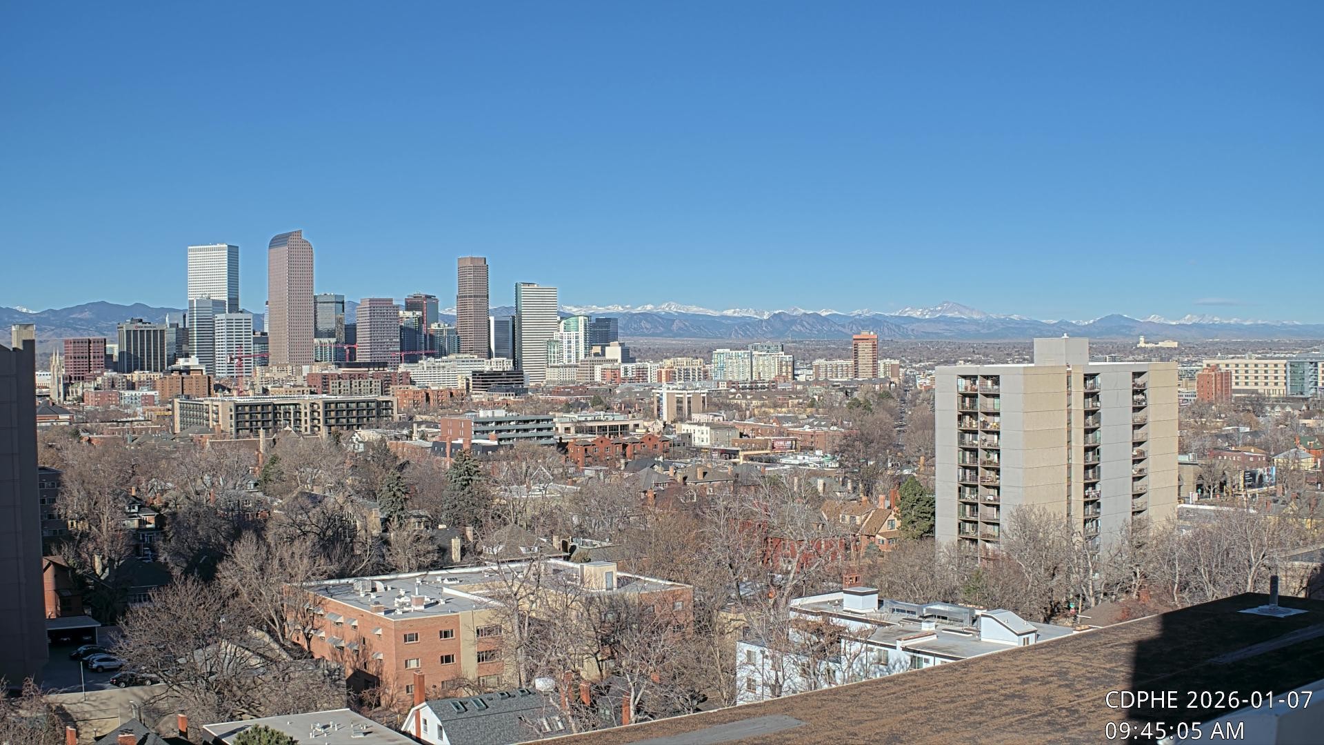 Archived image Webcam View of Downtown Denver Colorado