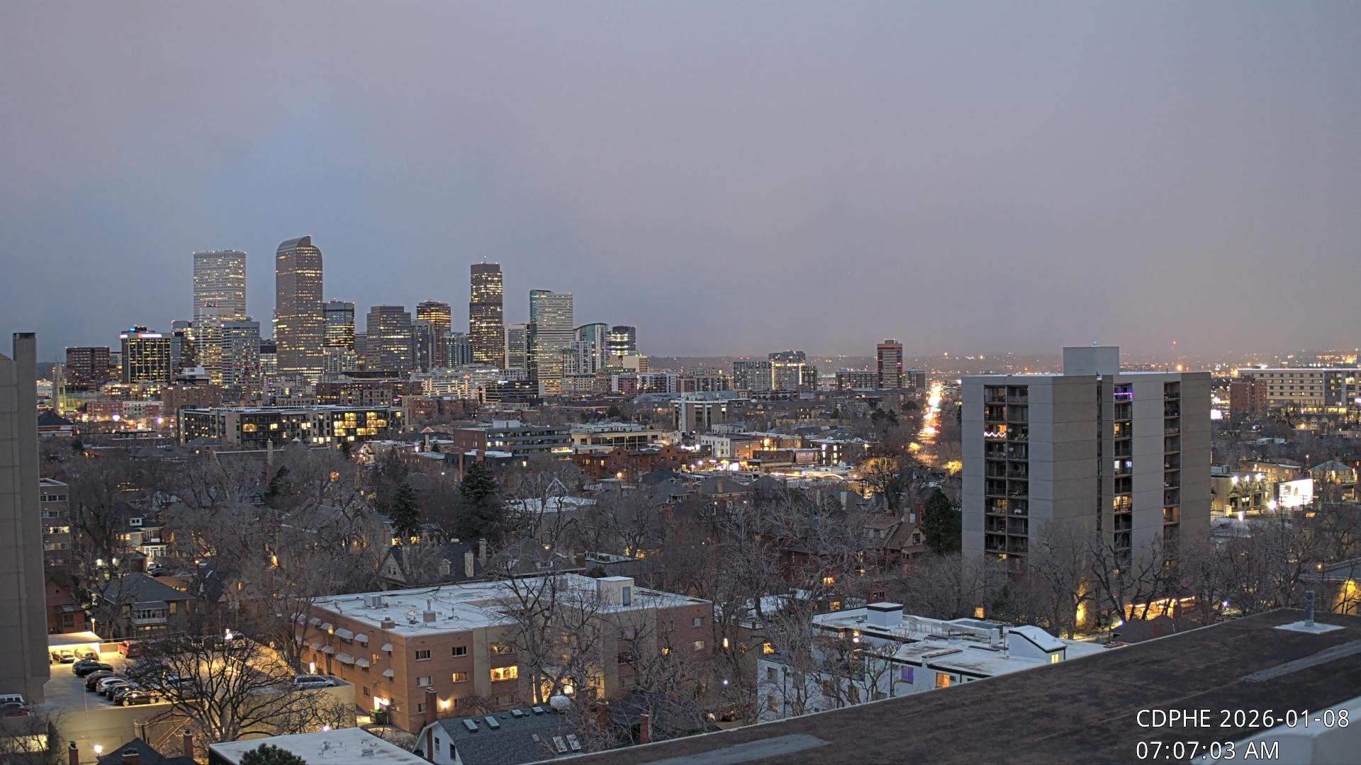 Archiv Foto Webcam Downtown Denver Colorado