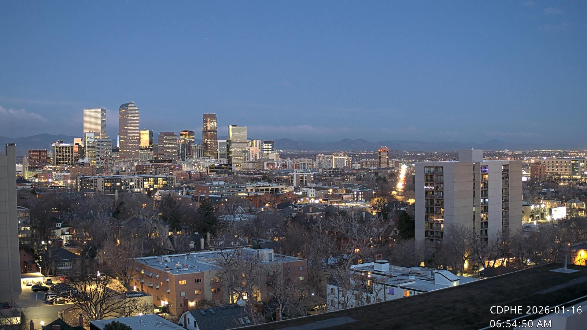 Archiv Foto Webcam Downtown Denver Colorado