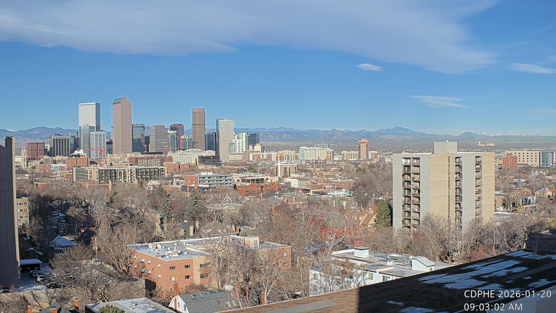 Archiv Foto Webcam Downtown Denver Colorado