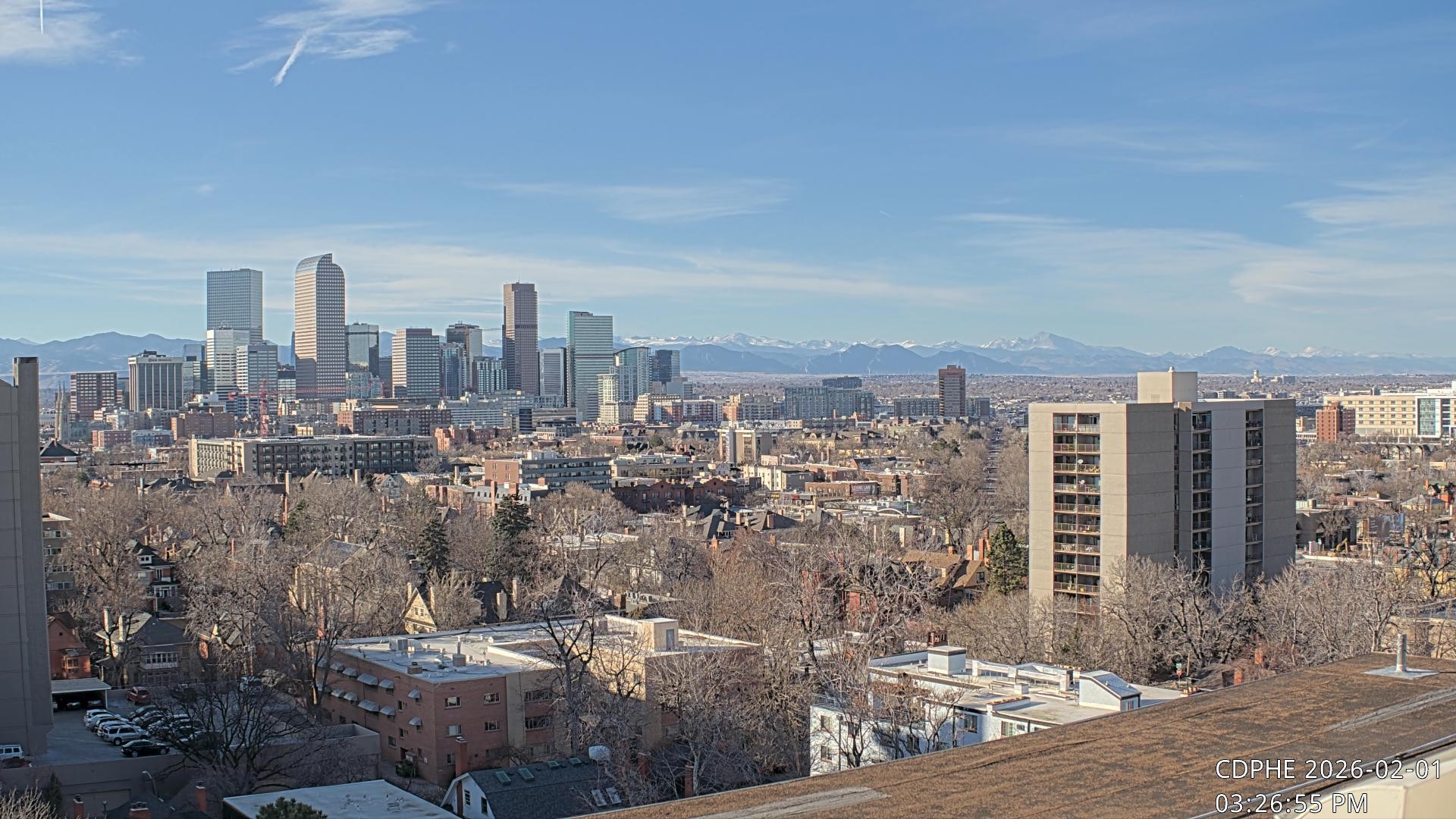 Archived image Webcam View of Downtown Denver Colorado