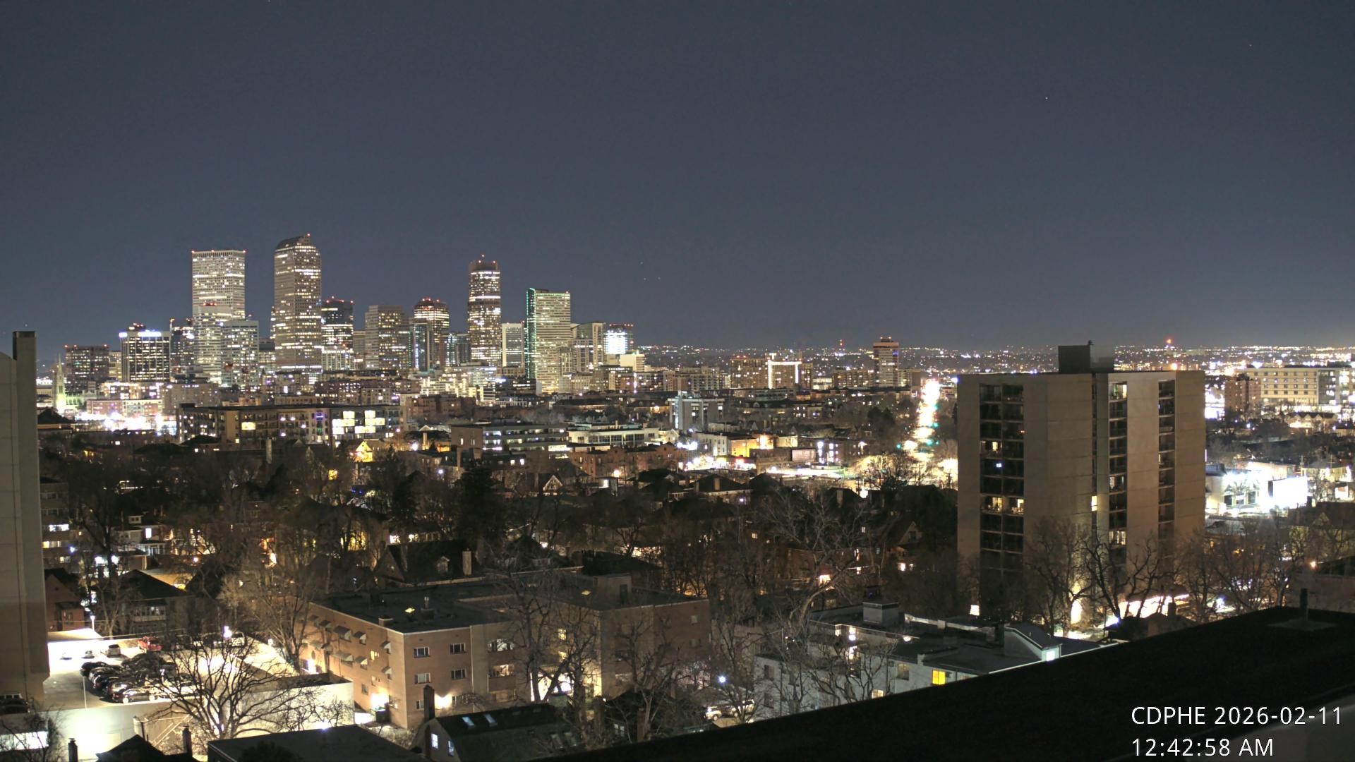 Archived image Webcam View of Downtown Denver Colorado