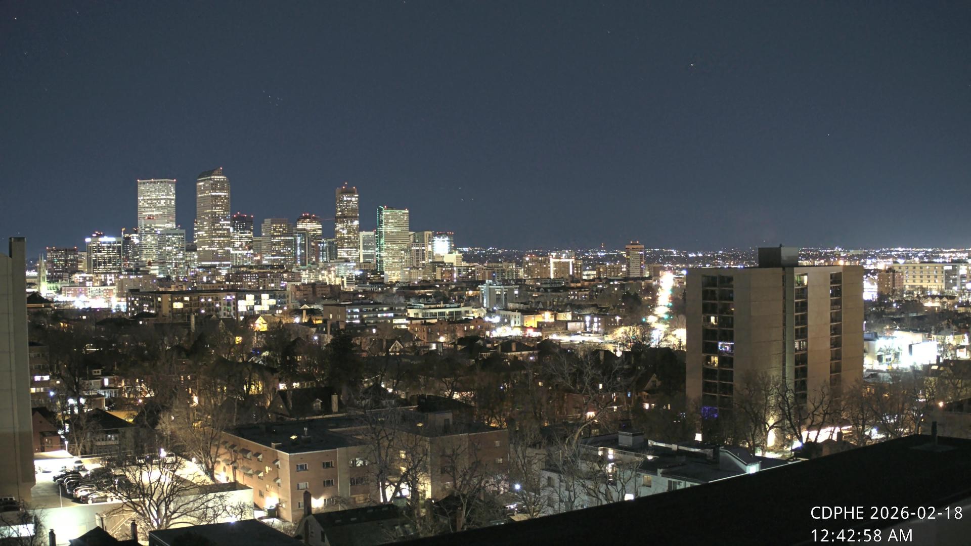 Archived image Webcam View of Downtown Denver Colorado