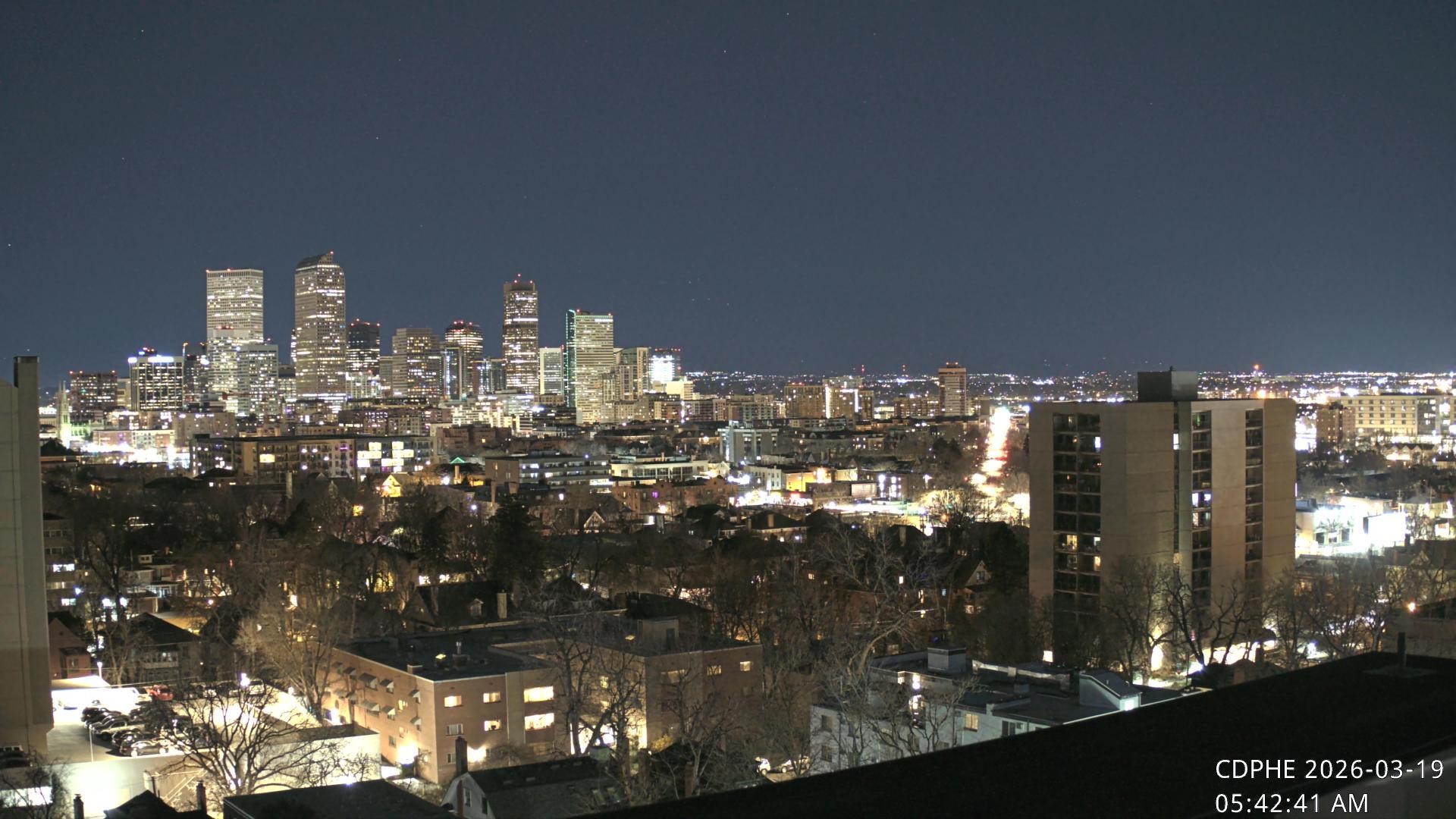 Archived image Webcam View of Downtown Denver Colorado