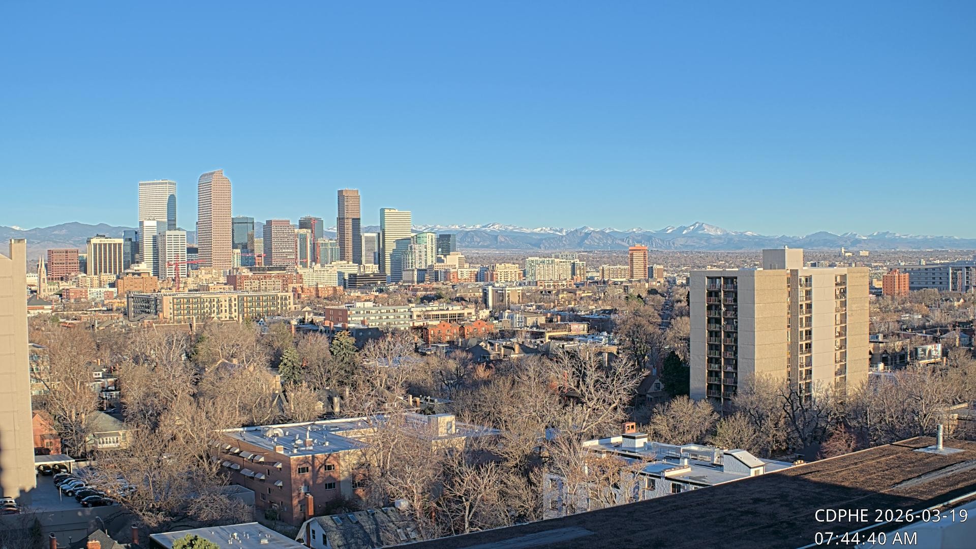 Archived image Webcam View of Downtown Denver Colorado