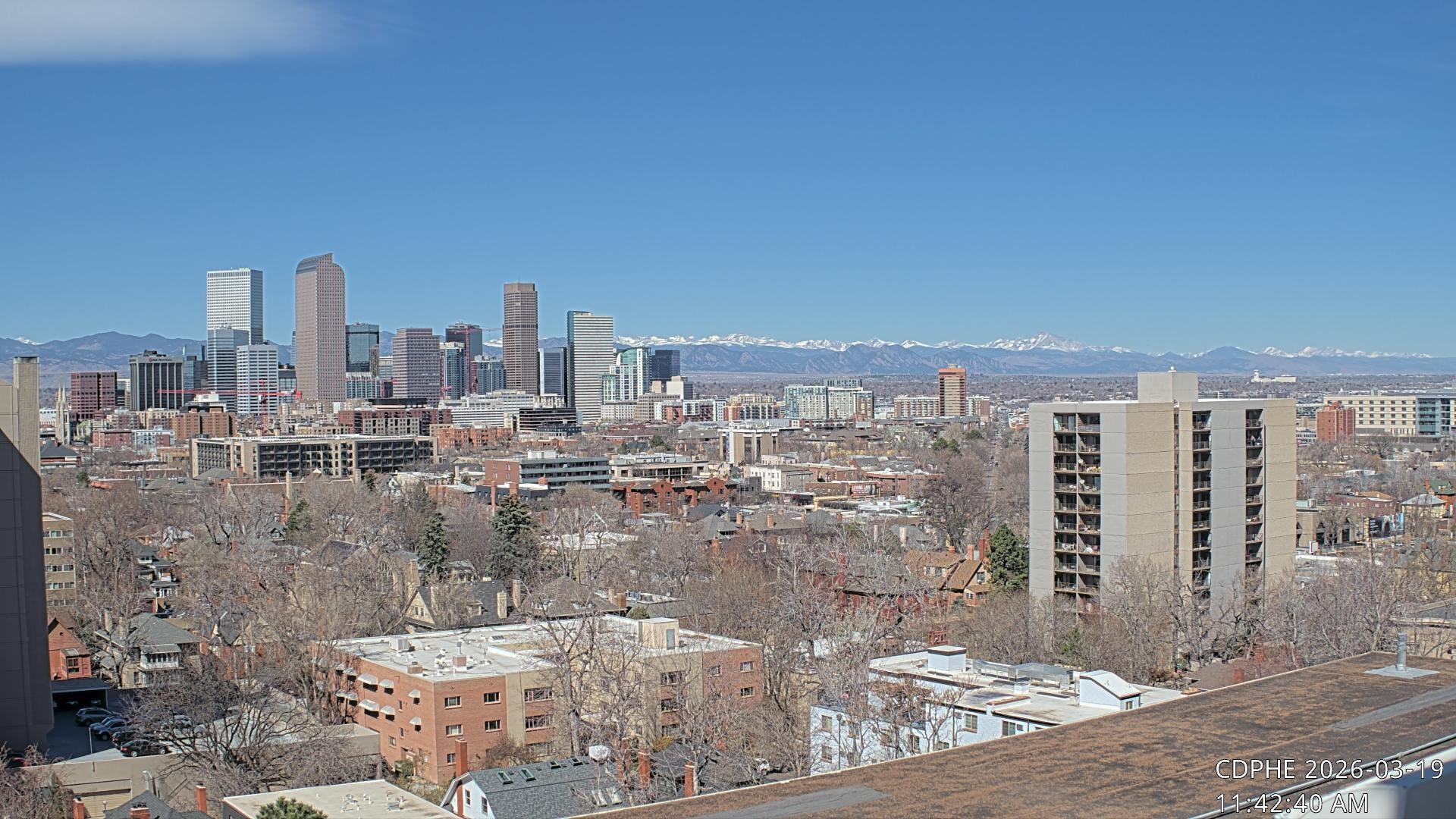 Archived image Webcam View of Downtown Denver Colorado