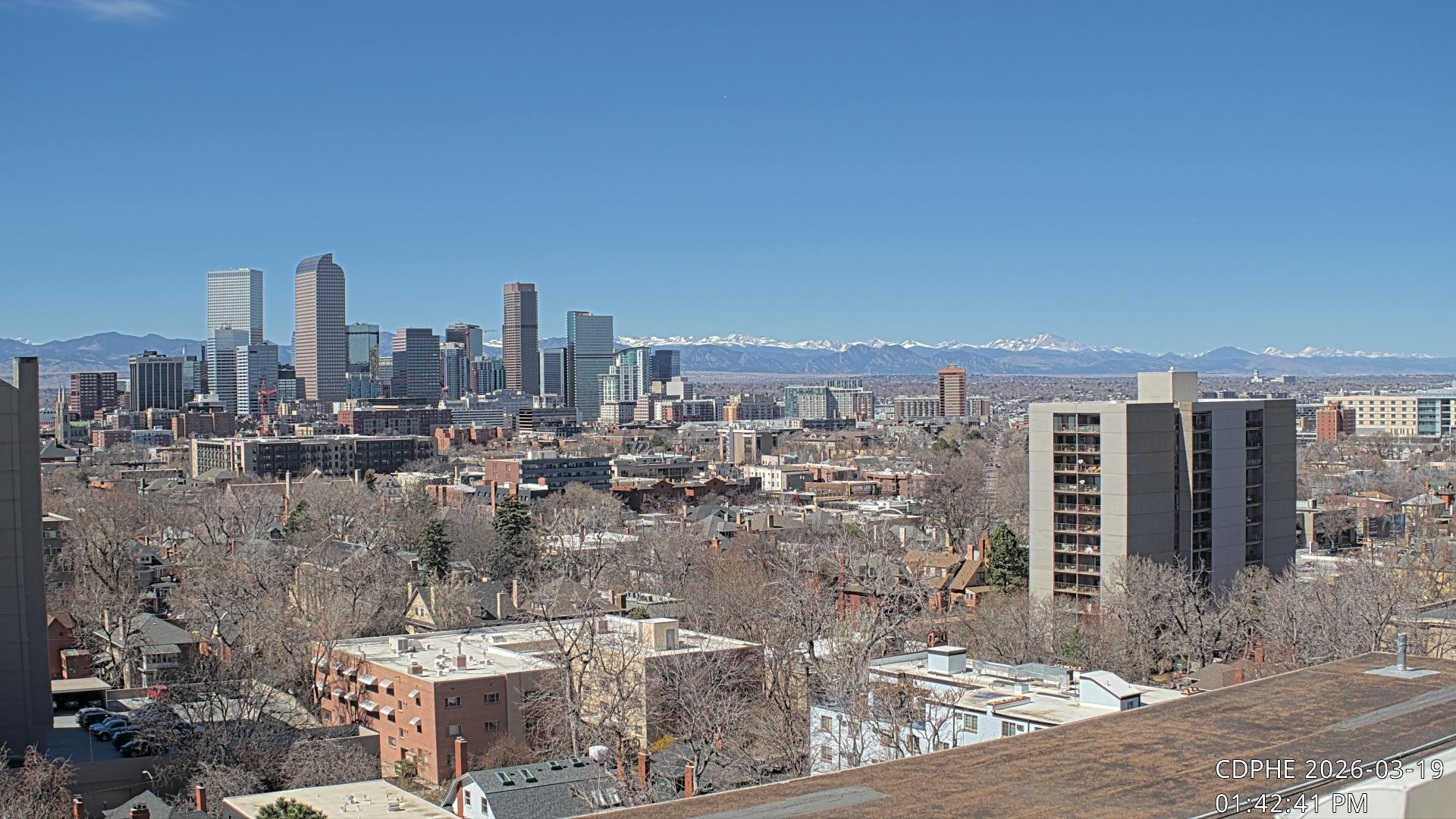 Archived image Webcam View of Downtown Denver Colorado