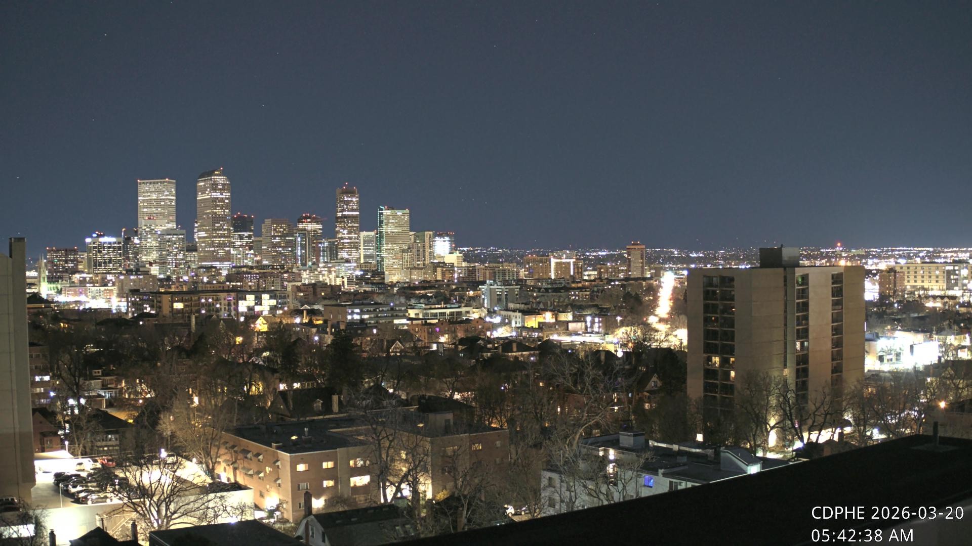 Archived image Webcam View of Downtown Denver Colorado