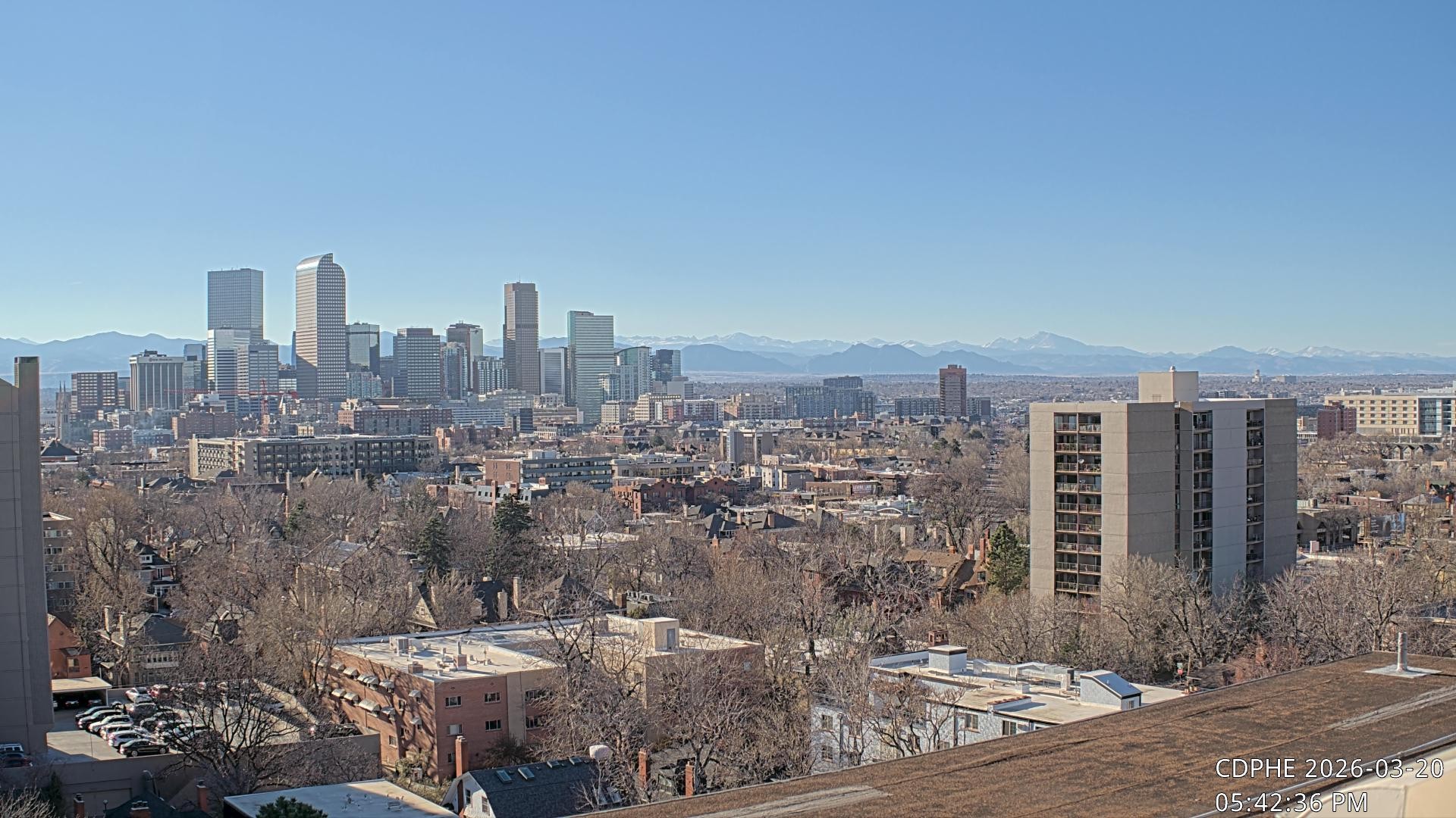 Archived image Webcam View of Downtown Denver Colorado