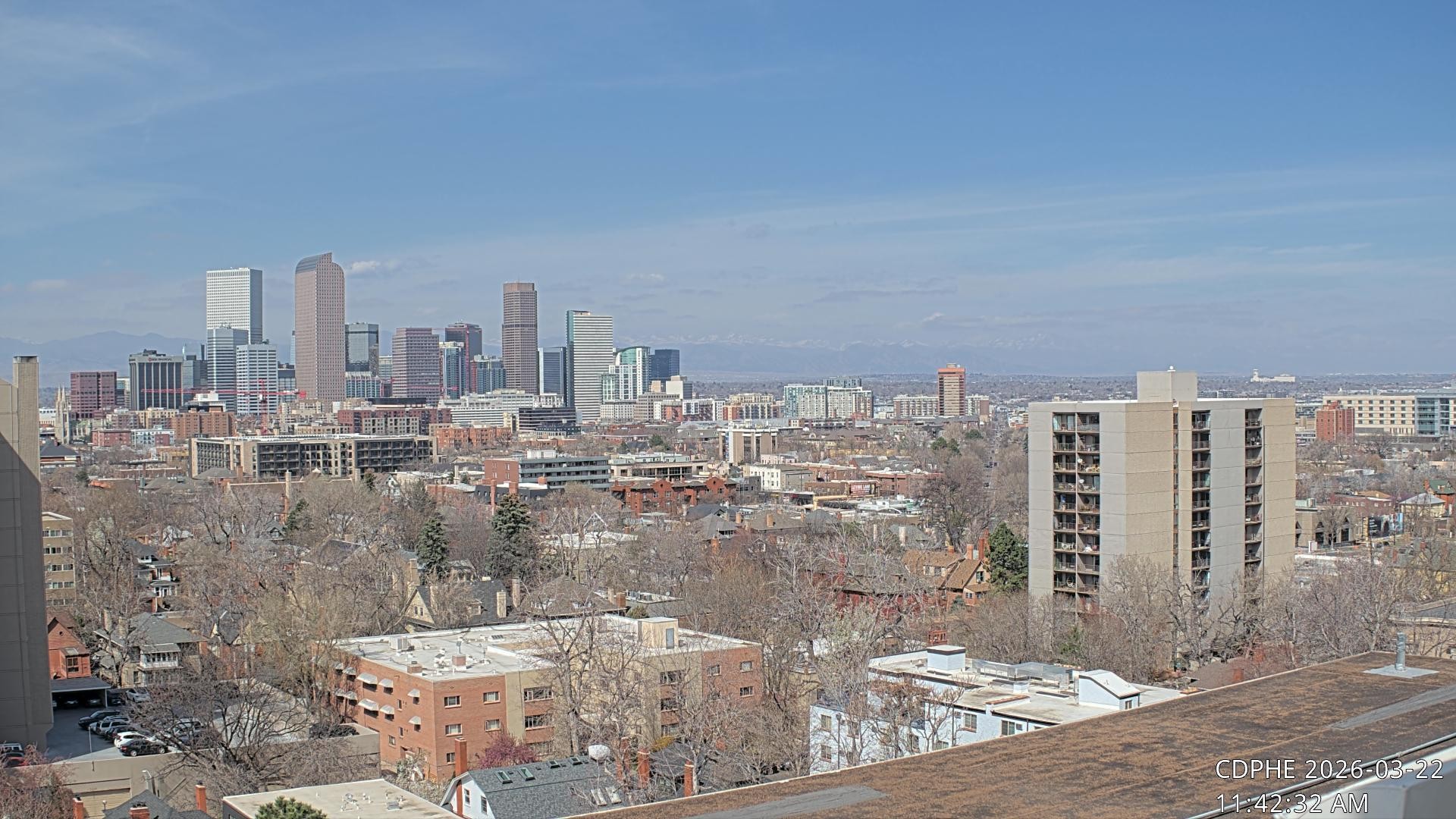 Archived image Webcam View of Downtown Denver Colorado