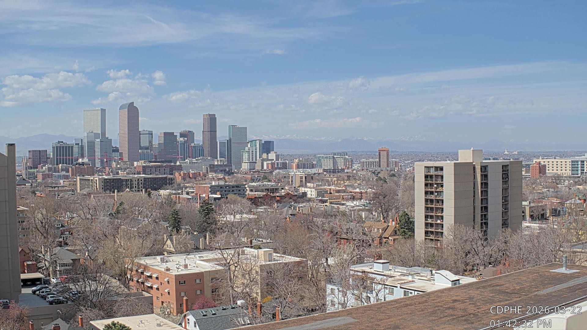 Archived image Webcam View of Downtown Denver Colorado