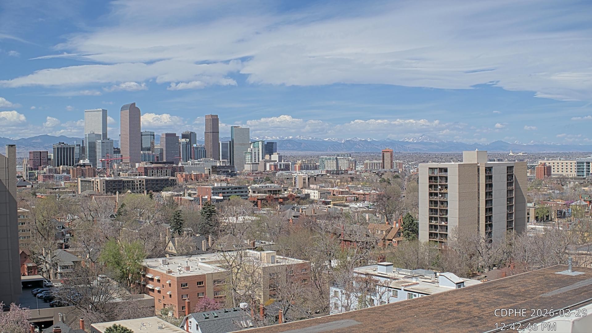 Archived image Webcam View of Downtown Denver Colorado