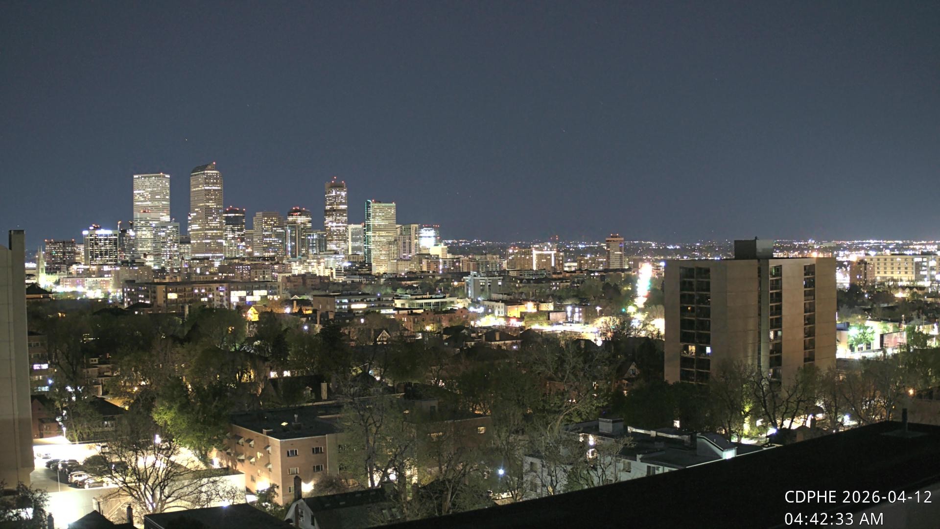 Archived image Webcam View of Downtown Denver Colorado