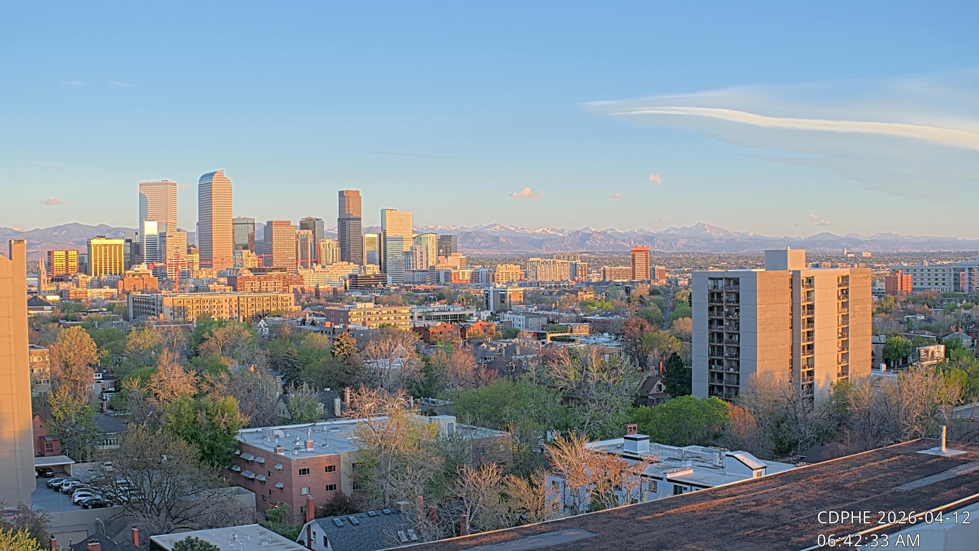 Archived image Webcam View of Downtown Denver Colorado