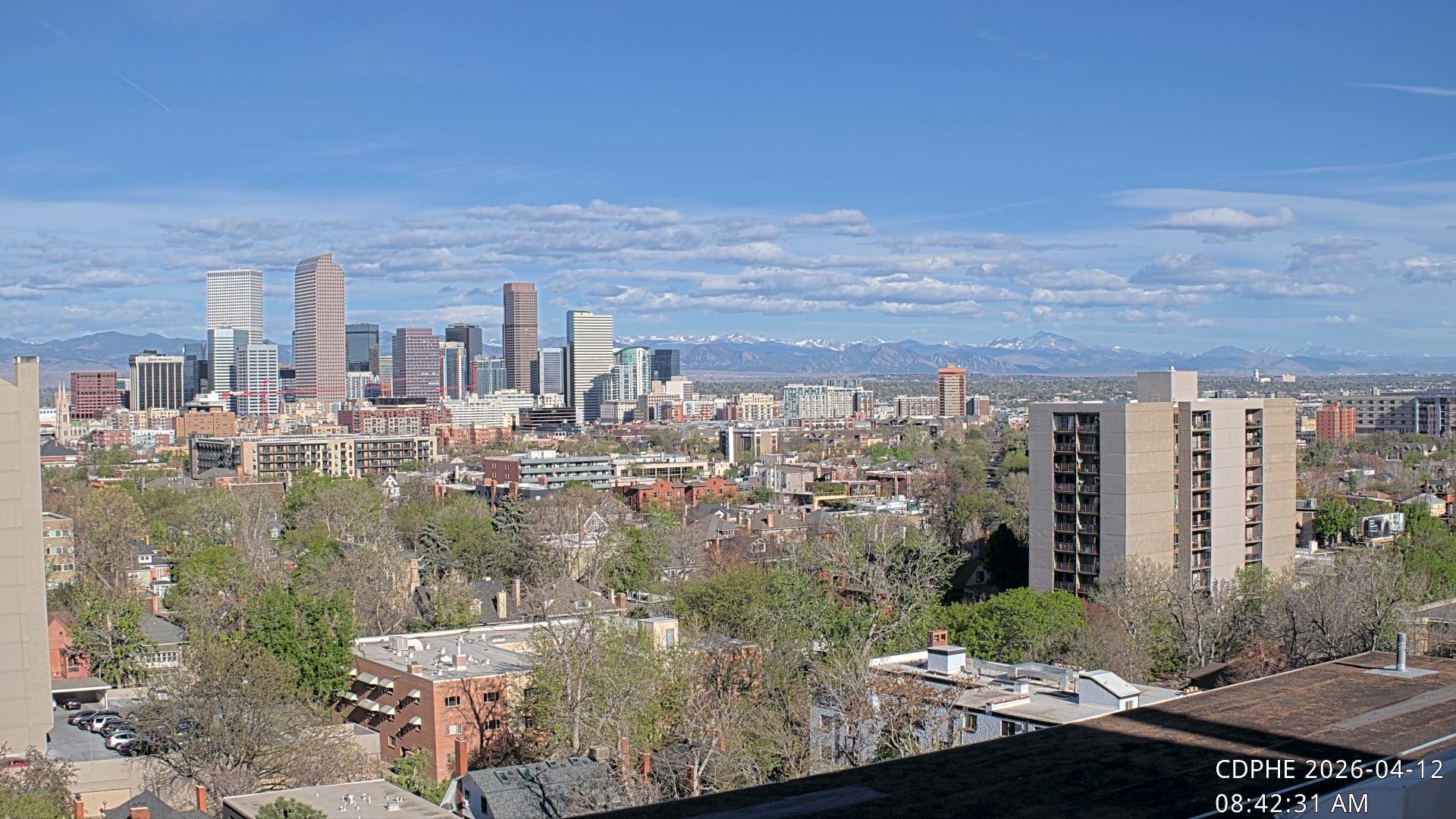 Archived image Webcam View of Downtown Denver Colorado