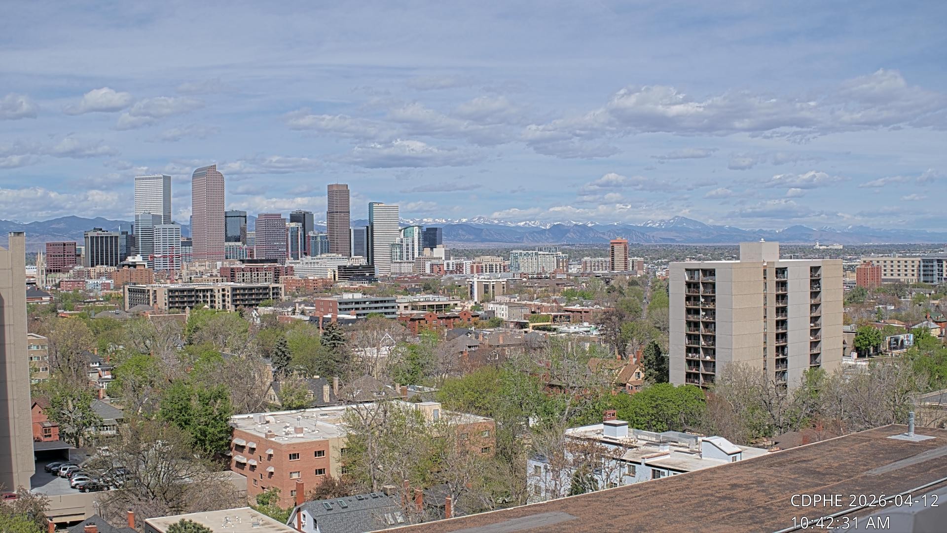 Archived image Webcam View of Downtown Denver Colorado