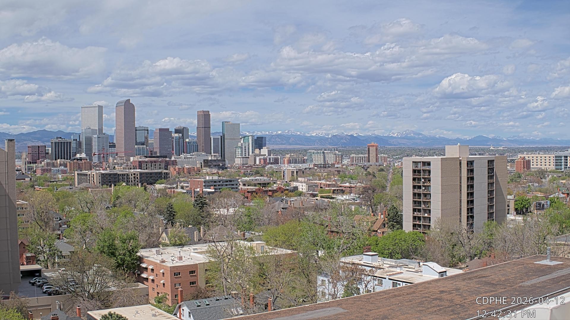 Archived image Webcam View of Downtown Denver Colorado